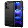 Xiaomi Redmi Note 12/Poco X5 Brushed TPU Case - Carbon Fiber
