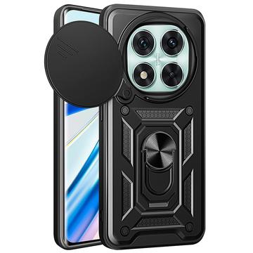 Xiaomi Redmi Note 14 Pro 5G/Poco X7 Rotary Ring Hybrid Case with Camera Shield