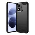 Xiaomi Redmi Note 17 4G/5G Brushed TPU Case - Carbon Fiber