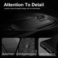 Xiaomi Redmi Note 17 4G/5G Brushed TPU Case - Carbon Fiber - Black