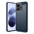 Xiaomi Redmi Note 17 4G/5G Brushed TPU Case - Carbon Fiber - Blue