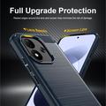 Xiaomi Redmi Note 17 4G/5G Brushed TPU Case - Carbon Fiber - Blue