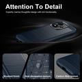 Xiaomi Redmi Note 17 4G/5G Brushed TPU Case - Carbon Fiber - Blue