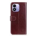 Xiaomi Redmi Note 17 4G/5G Wallet Case with Stand - Brown