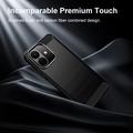 Xiaomi Redmi Note 17 Pro Brushed TPU Case - Carbon Fiber - Black