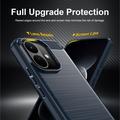 Xiaomi Redmi Note 17 Pro Brushed TPU Case - Carbon Fiber - Blue