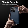 Xiaomi Redmi Note 17 Pro Brushed TPU Case - Carbon Fiber - Blue