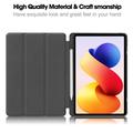 Xiaomi Redmi Pad 2 Pro/Poco Pad M1 Tri-Fold Series Smart Folio Case - Rose Gold