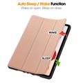 Xiaomi Redmi Pad 2 Pro/Poco Pad M1 Tri-Fold Series Smart Folio Case - Rose Gold
