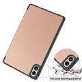 Xiaomi Redmi Pad 2 Pro/Poco Pad M1 Tri-Fold Series Smart Folio Case - Rose Gold