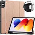 Xiaomi Redmi Pad 2 Pro/Poco Pad M1 Tri-Fold Series Smart Folio Case - Rose Gold