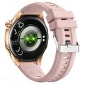 Y108 1.32" AMOLED Waterproof Smart Watch with ECG, 100+ Sport Modes - Pink