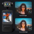 Y2 Mini Action Camera with 1.54" LCD Screen and Dual LED Lights - Black