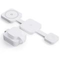 Y222 15W Ultra-Compact 3-in-1 Magnetic MagSafe Wireless Charger - White