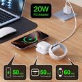 Y222 15W Ultra-Compact 3-in-1 Magnetic MagSafe Wireless Charger - White