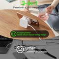 Y222 15W Ultra-Compact 3-in-1 Magnetic MagSafe Wireless Charger - White