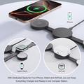 Y333 3-in-1 MagSafe Charger for iPhone, AirPods, Apple Watch - 15W - Black