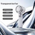 Y59 Transparent Portable Cooling Fan with Semiconductor Cooling - 3000mAh - White