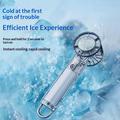 Y59 Transparent Portable Cooling Fan with Semiconductor Cooling - 3000mAh - White
