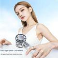 Y59 Transparent Portable Cooling Fan with Semiconductor Cooling - 3000mAh - White
