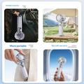 Y59 Transparent Portable Cooling Fan with Semiconductor Cooling - 3000mAh - White