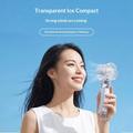 Y59 Transparent Portable Cooling Fan with Semiconductor Cooling - 3000mAh - White
