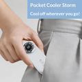Y61 Mini Handheld Fan - 100-Speed,USB-C, Digital Display - White