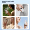 Y61 Mini Handheld Fan - 100-Speed,USB-C, Digital Display - White