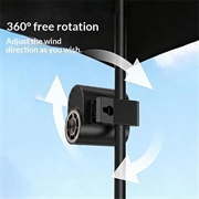 Y66 Clip-On Semiconductor Cooling Waist Fan with Digital Display - Black