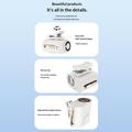 Y66 Clip-On Semiconductor Cooling Waist Fan with Digital Display - White