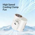Y66 Clip-On Semiconductor Cooling Waist Fan with Digital Display - White