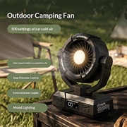 Y7 Portable Camping Tent Fan with LED Light