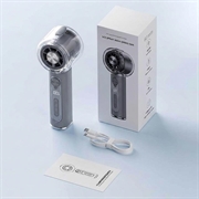 Y72 Portable Ice Mist Cooling Fan with Smart Display - 3000mAh - Grey