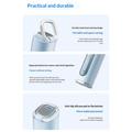 Y72 Portable Ice Mist Cooling Fan with Smart Display - 3000mAh - Blue