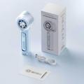 Y72 Portable Ice Mist Cooling Fan with Smart Display - 3000mAh - Blue