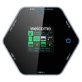 YC-931 8-in-1 4K USB-C Hub with OLED Display - 100W PD Charging - Black