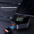 YC-931 8-in-1 4K USB-C Hub with OLED Display - 100W PD Charging - Black