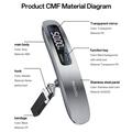YESIDO MG41 Portable Electronic Luggage Scale with LCD Display - 50kg - Grey