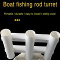 YJ-ZJ-010 ABS Boat Fishing Rod Holder - without Holes - White