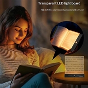 YSJ-019 Plus Clear Acrylic LED Bedside Lamp - Type-C Charging