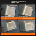 YSJ-019 Plus Clear Acrylic LED Bedside Lamp - Type-C Charging
