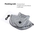 YT06 USB Heated Shoulder and Neck Wrap with Smart Monitoring - Grey