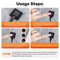YT06 USB Heated Shoulder and Neck Wrap with Smart Monitoring - Grey