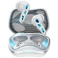 YX36 AI Smart Translation Earphones / Gaming Bluetooth Headset with Hi-Fi Sound - White