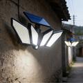 YY-22226 4-Head LED Solar Light with PIR Motion Sensor - 800 Lumen