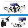 YY-22226 4-Head LED Solar Light with PIR Motion Sensor - 800 Lumen