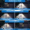 YY-22226 4-Head LED Solar Light with PIR Motion Sensor - 800 Lumen