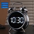 YY6031 Ultra-Loud Digital Alarm Clock with Voice Activation - 120db - Silver