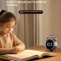 YY6031 Ultra-Loud Digital Alarm Clock with Voice Activation - 120db - Silver