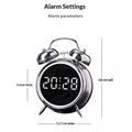 YY6031 Ultra-Loud Digital Alarm Clock with Voice Activation - 120db - Silver